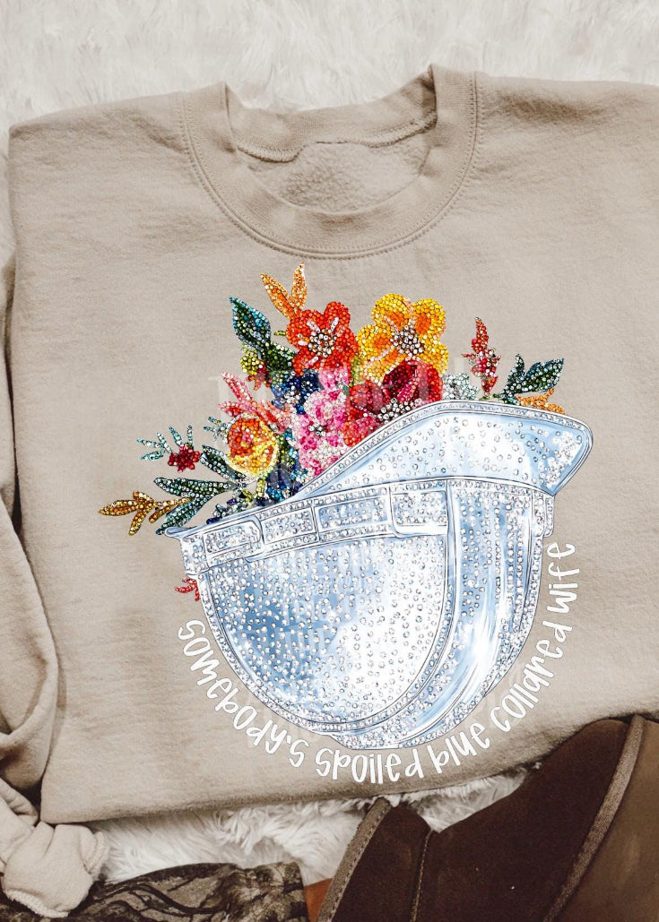 Spoiled Blue collar wife shirt