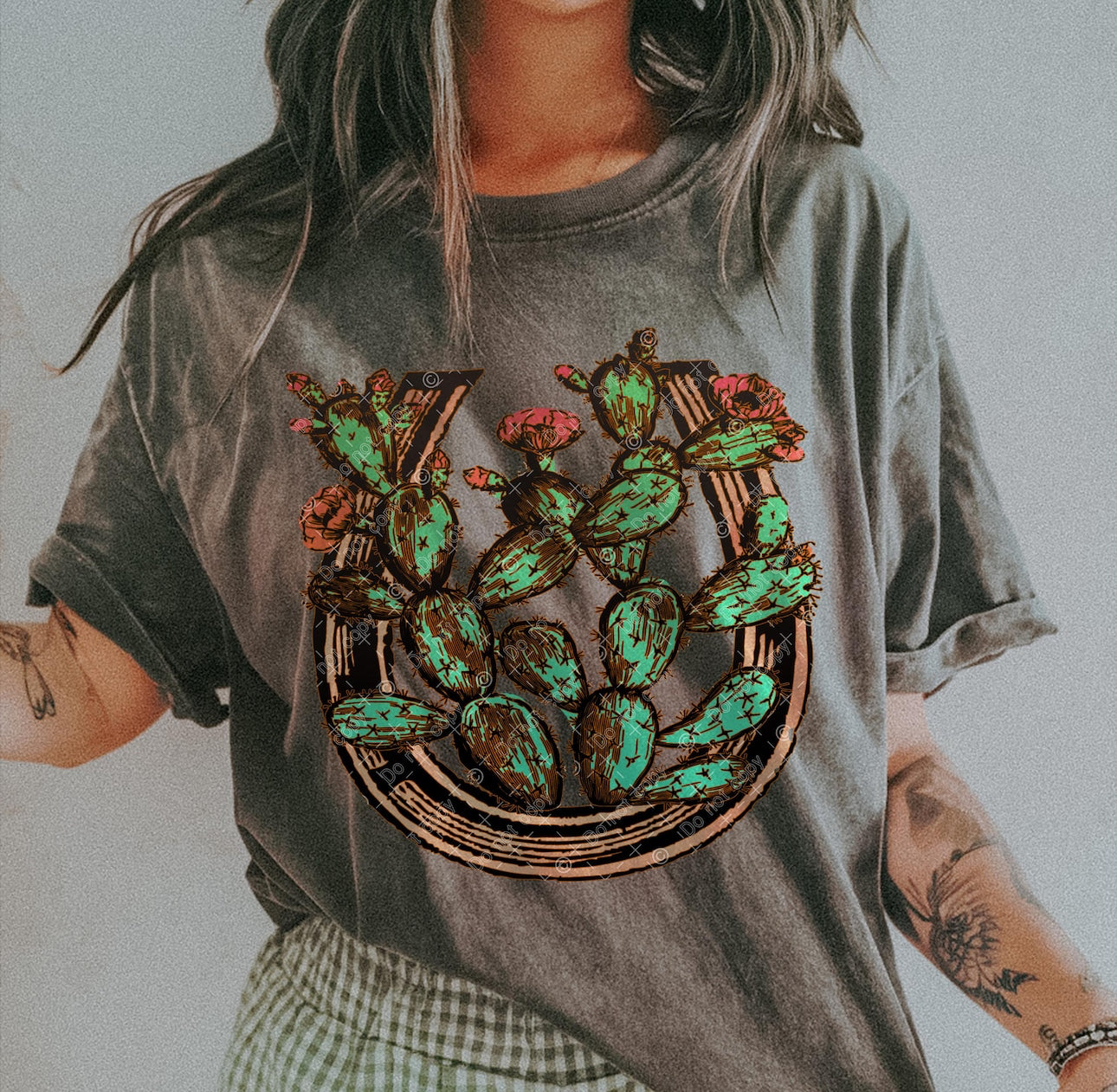 Western cactus shirt