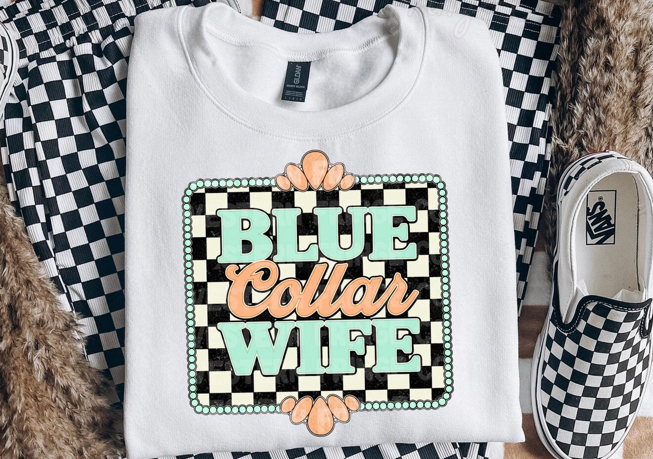 Blue collar wife shirt