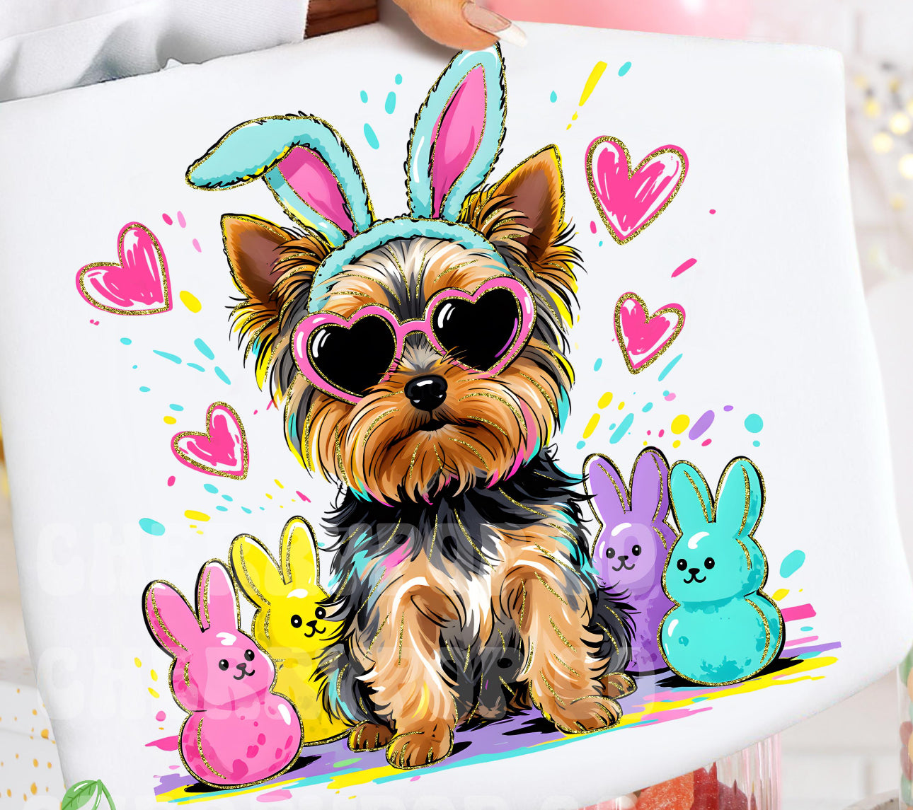 Yorkie Easter shirt