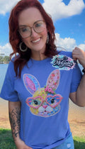Quilted bunny Easter shirt