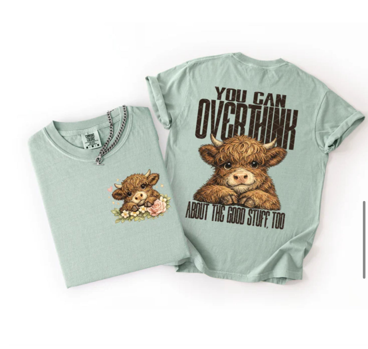 Overthink highland cow shirt