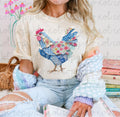 Quilted chicken shirt