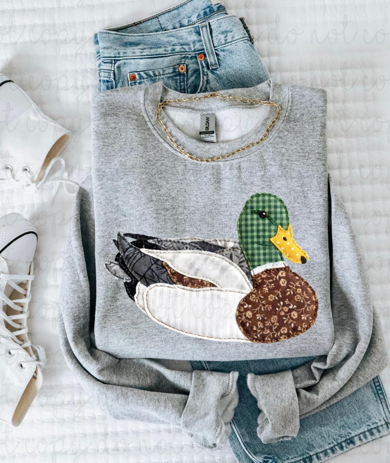 Quilted duck shirt