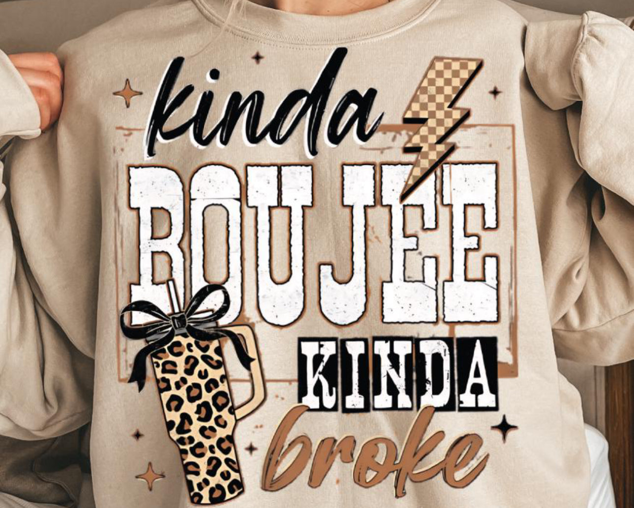 Kinda boujee kinda broke shirt