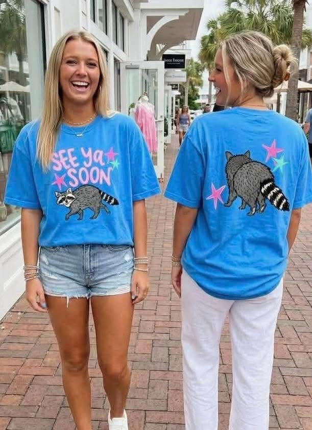 See ya soon raccoon shirt